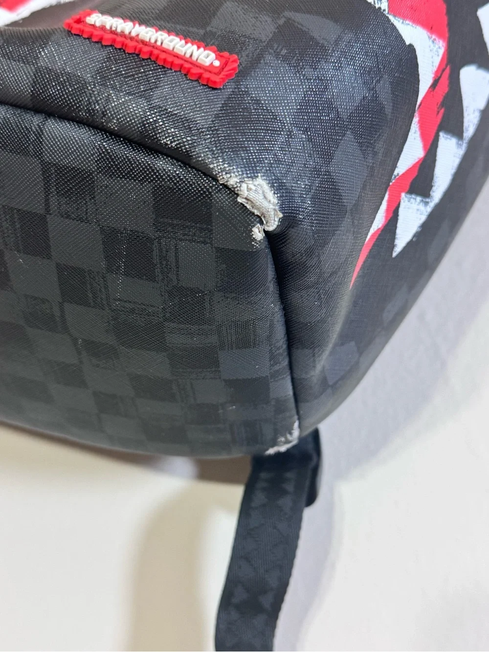 Sprayground Midnight Shadow Dixv Backpack Scribble Black Book bag pre owned